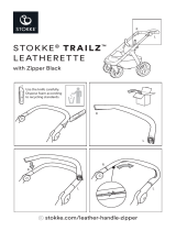 mothercare Stokke Trailz Handle Letherette with zipper Warn Leaflet Guida utente