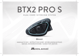 Midland BTX2 Pro S-LR Bluetooth Kommunikation, Einzelgerät Manuale del proprietario