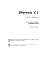 Aprimatic WI-MATIC ATC300E MET Fitting Instructions Manual
