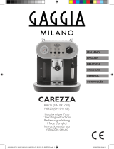 Gaggia Carezza Deluxe Manuale del proprietario