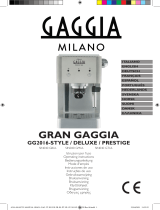 Gaggia Gran Gaggia Deluxe Manuale del proprietario