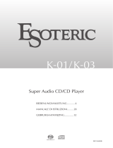 Esoteric K-01 Manuale del proprietario