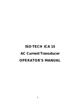 Iso-Tech ICA 15 Manuale utente