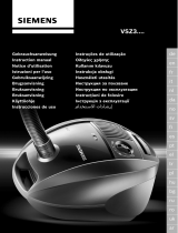 Siemens VS08G2212 Manuale del proprietario