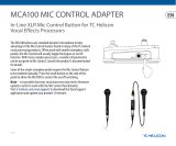 TC HELICON MCA100 MIC CONTROL ADAPTER Guida Rapida