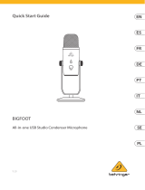 Behringer BIGFOOT All-in-one USB Studio Condenser Microphone Guida utente
