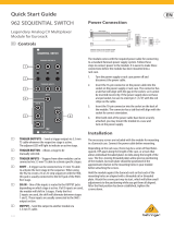 SEQUENTIAL SWITCH 962 SEQUENTIAL SWITCH Guida utente