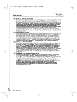 Whirlpool AKR 904 IX-1 Program Chart