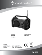 Soundmaster DAB80 Manuale utente