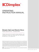 Dimplex EVANDALE OPTI-MYST ELEC STOVE Manuale utente