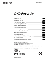Sony DVO-1000MD Manuale utente