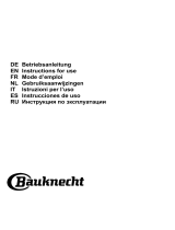 Bauknecht DBHVP 83 LT K Guida utente