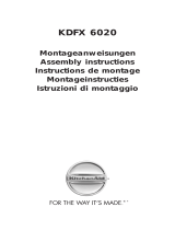 KitchenAid KDFX 6020 Guida d'installazione