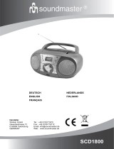 Soundmaster SCD1800 Manuale utente