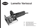 Lamello Variocut Original Operating Instructions