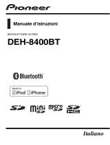 Pioneer DEH-8400BT Manuale utente