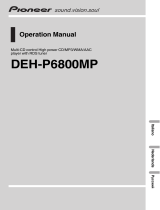 Pioneer DEH-P6800MP Manuale utente