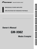 Pioneer GM-X962 Manuale utente