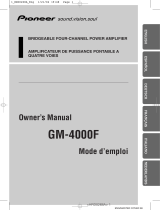 Pioneer GM-4000F Manuale utente
