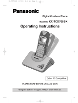 Panasonic KX-TCD705BX Operating Instructions Manual