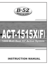 B-52 ACT-1515X(F) Manuale utente