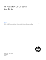 HP ProLiant DL120 G6 Manuale utente