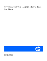 HP ProLiant BL260c Generation 5 Manuale utente