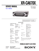 Sony XR-CA670X Manuale utente