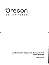 Oregon Scientific BAR289 Manuale utente