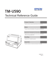 Epson TM-U590 Series Technical Reference