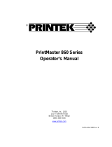 Printek PrintMaster 860 Manuale utente