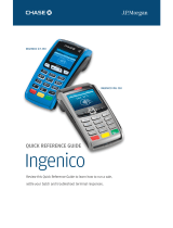 Chase Ingenico ICT250 Quick Reference Manual