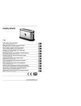 Morphy Richards 2 slice Fusion ‘long’ slot toaster Manuale utente