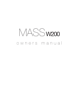 Mass W200 Manuale del proprietario