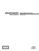 Marantz CDR310 Manuale utente