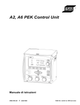 ESAB A6 PEK Control Unit Manuale utente