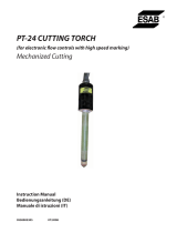 ESAB PT-24 Cutting Torch Mechanized Cutting Manuale utente