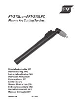 ESAB PT-31XL and PT-31XLPC Plasma Arc Cutting Torches Manuale utente