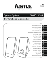 Hama XX173133 Speaker System SONIC LS-206 Manuale del proprietario