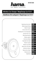 Hama 00187268 FC15 Wireless Car Charger Manuale del proprietario