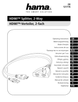Hama 00121776 HDMI Splitter 2-Way Manuale del proprietario