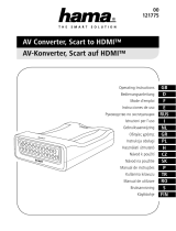 Hama 121775 AV Converter, Scart to HDMI Manuale del proprietario