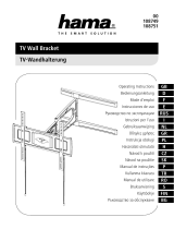 Hama 00108749 Full Motion TV Wall Bracket Manuale del proprietario