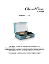 Lenco Classic Phono TT-110BKRD Manuale del proprietario