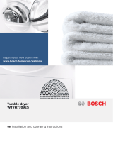 Bosch WTYH7709ES/17 Manuale utente