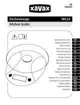 Xavax 00106993 Milla Kitchen Scales Manuale utente