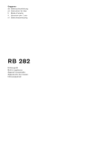 Gaggenau RB 282 Instructions For Use Manual