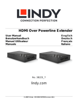 Lindy HDMI over Powerline Extender, Transmitter Manuale utente