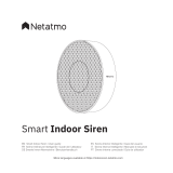 Legrand Netatmo Smart Indoor Siren Guida d'installazione