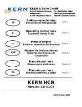 KERN HCB Series Operating Instructions Manual